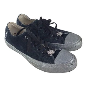 Converse Chuck Taylor All Star Ox Miley Cyrus Black Silver 563722C Womens 6.5 US - Picture 1 of 12