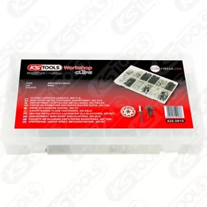 Ks Outils Befestigungs-Clip-Satz - Quick Snap , 400-tlg. 420.0915 BMW Audi - Picture 1 of 2