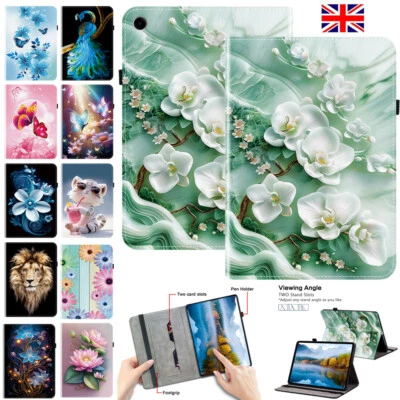 For Samsung Galaxy Tab A9 A8 A7 S9 S8 FE Plus Shockproof Flip Leather Case Cover - Image 1 of 4