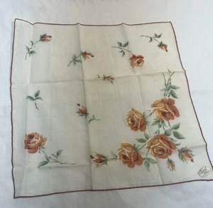 BURMEL ORIGINALE fazzoletto arancione floreale 100% cotone orlato Filippine #1 - Foto 1 di 5