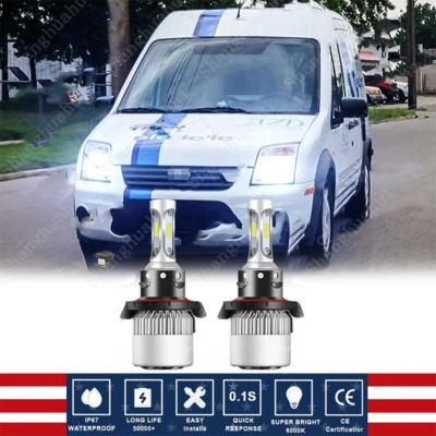 For Ford Transit Connect 2010-2013 6000K Front LED Headlight Bulbs High-Low Beam - Image 1 of 4