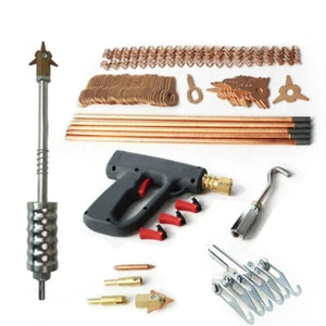 Kit de 86 piezas de extractor de abolladuras herramienta de reparación de automóviles carrocería manual soldadora de puntos pistola máquina de soldadura - Imagen 1 de 10