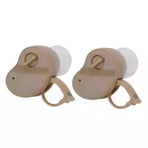 2x Amplificatore Apparecchi Acustici Piccolo Nell'orecchio Invisibile Miglior Suono Regolabile Tono - Foto 1 di 5