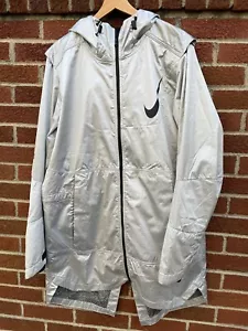 Nike Ohio State Buckeyes Silver Trench Coat Medium On Field Player - Picture 1 of 9