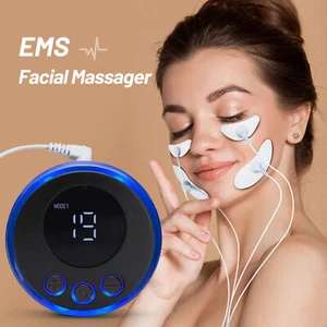 Electric Facial Massager EMS Beauty Instrument Microcurrent Lifting Portable - Picture 1 of 14