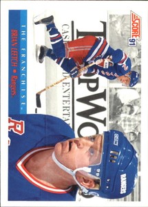 1991-92 (RANGERS) Score Canadian Bilingual #363 Brian Leetch FP