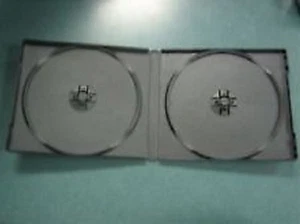 100 NEW BLACK 12MM DOUBLE POLY CD CASES W/SLEEVE PSC30 - Picture 1 of 1