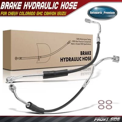 2x Front Left&Right Brake Hydraulic Hose for Chevrolet Colorado GMC Canyon Isuzu - Image 1 of 4