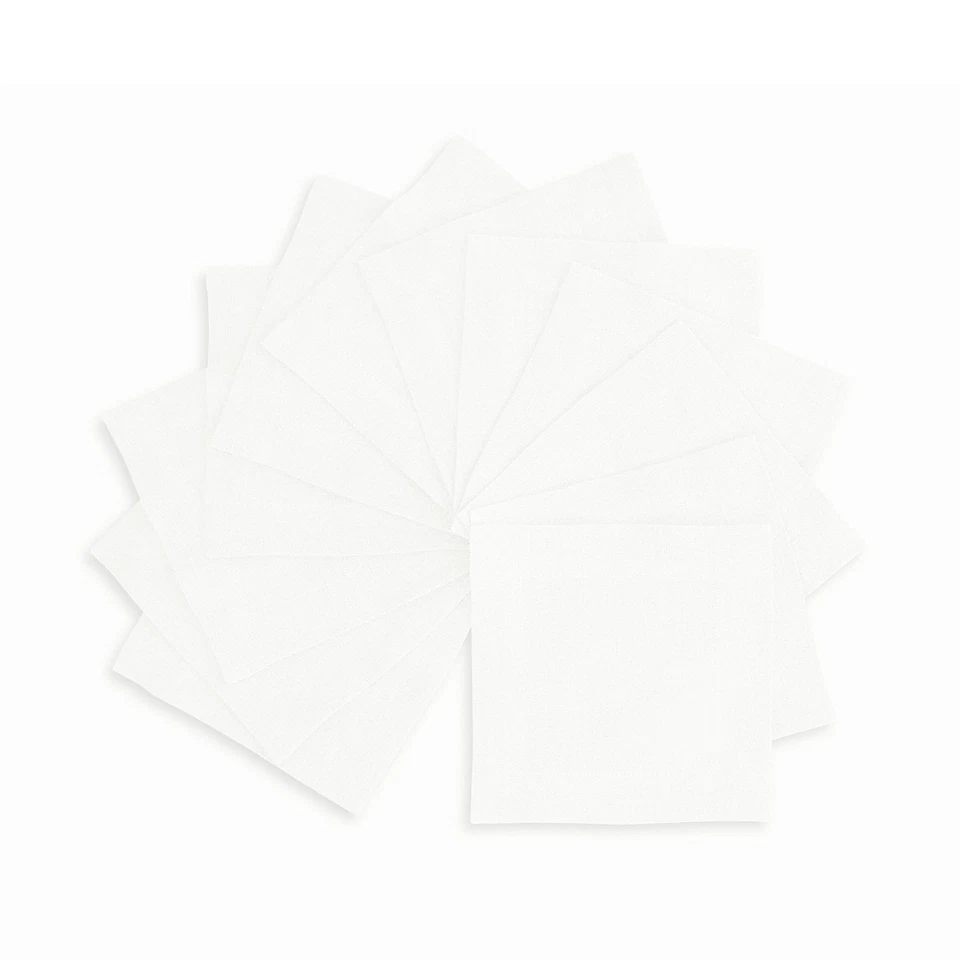 Solino Home 100% Pure Linen Cocktail Napkins 6 x 6" for Fall Dining - Sonoma
