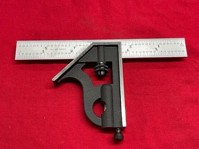 Starrett C11H64R Combination Square Set 6 in 2 PC