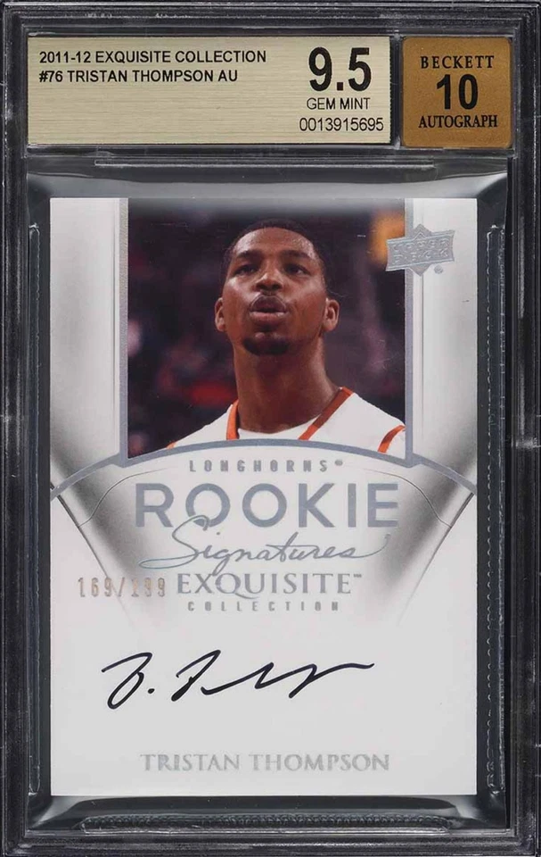 Tristan Thompson 2011 Upper Deck Exquisite #76 Rookie RC Auto /199 BGS 9.5/10 - Image 1 of 2