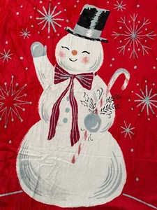 Manta muñeco de nieve Hallmark tiro vuelta 2024 vacaciones de Navidad mamá idea de regalo 50 x 60 - Imagen 1 de 10