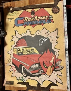 Ryan Adams and the Cardinals Signed by the Whole Band for Rock The Ruins Concert - Picture 1 of 5