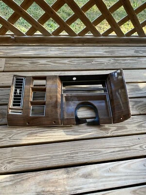 1978 1979 Cadillac Cadi Fleetwood Deville gauge dash trim bezel woodgrain 78 79 - Image 1 of 4