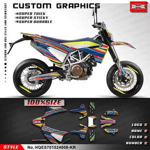 Graphics Kit Stickers Set for 701SM Enduro Supermoto 701 2015-2024 Bodywork - Picture 1 of 9