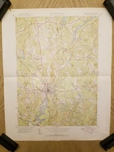 Mapa topográfico Townsend USDOI 1952 USGS Pepperell Quadrangle Massachusetts NH - Imagen 1 de 8