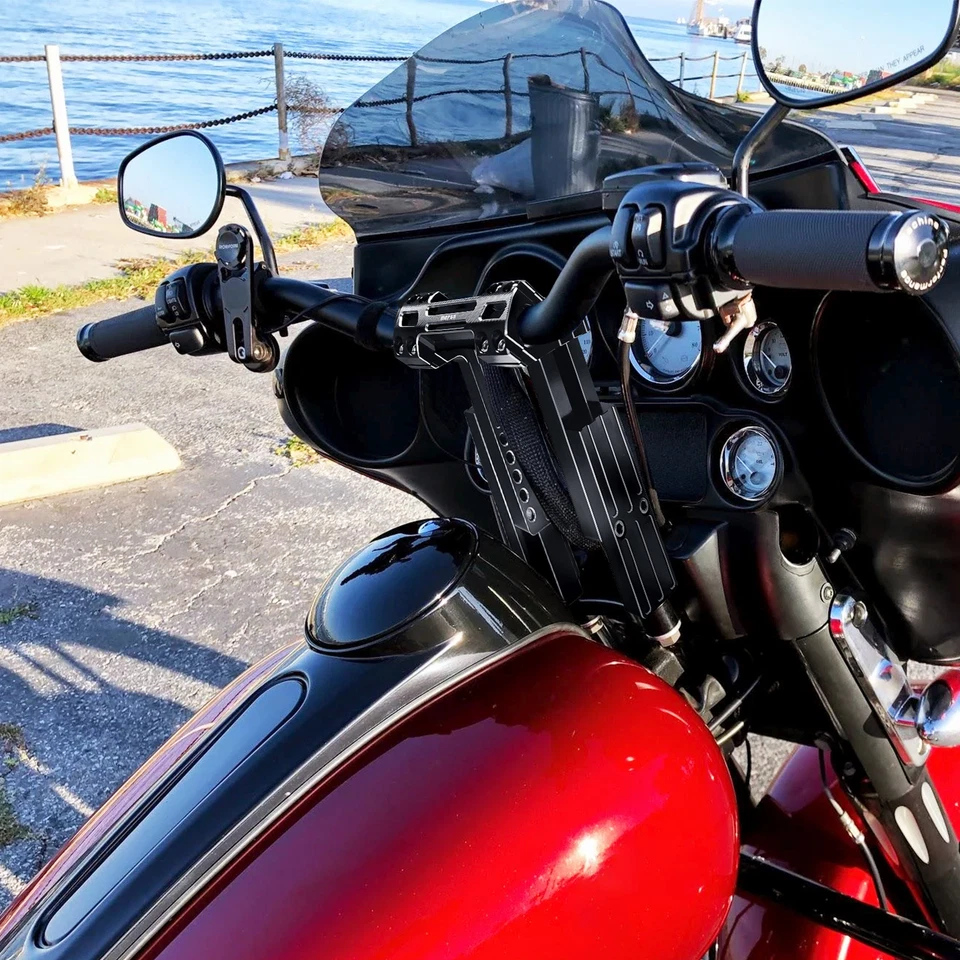 Регулируемый подъемник руля 6 дюймов 8 дюймов 1,5 дюйма для Harley Dyna Softail Sportster - Изображение 1 из 4