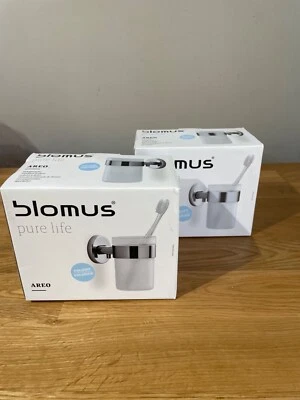 Blomus Pure Life Areo Toothbrush Wall Holder Glass Brand New Bathroom Home — 第 1/4 张图片