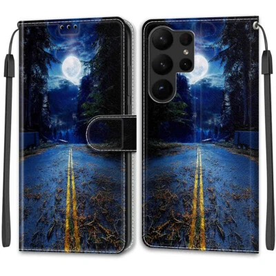 Funda tipo billetera de cuero magnético con soporte para tarjetas para Samsung Galaxy S25 S24 S23 S22 S10 Foto 1 de 4