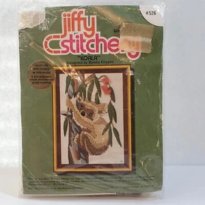 Kit de bordado Sunset Jiffy Stitchery 526 Koala Crewel nuevo sellado 5 pulgadas x 7 pulgadas - Imagen 1 de 7