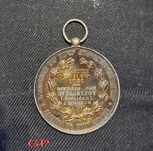 Paris XI ème Superbe Médaille Argent l'Avenir Ste de Gymnastique Fondée en 1881 - Picture 1 of 2