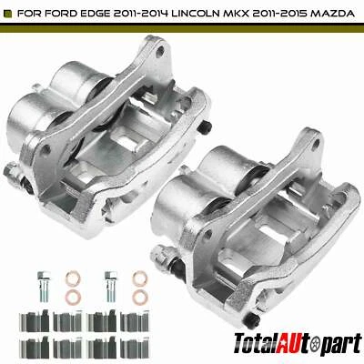 2x Pinza de freno de disco con soporte para Ford Edge 2011-2014 Lincoln delantera izquierda y derecha Foto 1 de 4