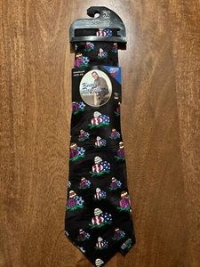Easter Egg Hunt Mens Silk Neck Tie Holiday Necktie Decorated Egg Grass Gift - Picture 1 of 8