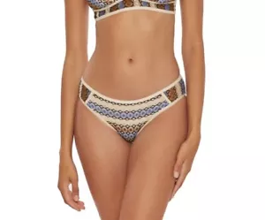 BECCA by REBECCA VIRTUE 934427 DRIFTWOOD CROCHET HIPSTER BIKINI BOTTOM IN X-SMAL - Picture 1 of 7