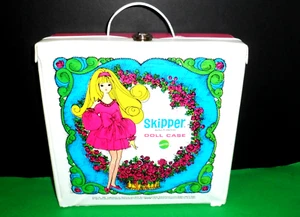 MATTEL SKIPPER 1969 #4966 bambola SINGOLA vinile baule ARMADIO CUSTODIA - Foto 1 di 6