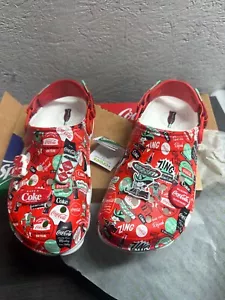 New Crocs Coca Cola Coke All-TerraIn Clog Men’s Size 8 Red / White 209312-100 - Picture 1 of 6