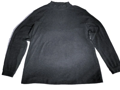 * Croft & Barrow Men Moch Turtleneck Shirt XL Gray 100% Cot VGC* - Image 1 of 4