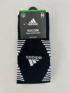 Adidas Team Speed Fußball Socken (1 Paar), schwarz/weiß/grau, Medium, über die Wade - Bild 1 von 5