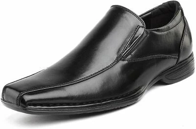 Bruno Marc Men Dress Shoes Square Toe Loafers Oxford Formal Slip On Shoes - Image 1 of 4