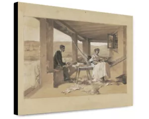 Canvas Print: A Pretty Girl In The West, circa 1889 - Picture 1 of 4