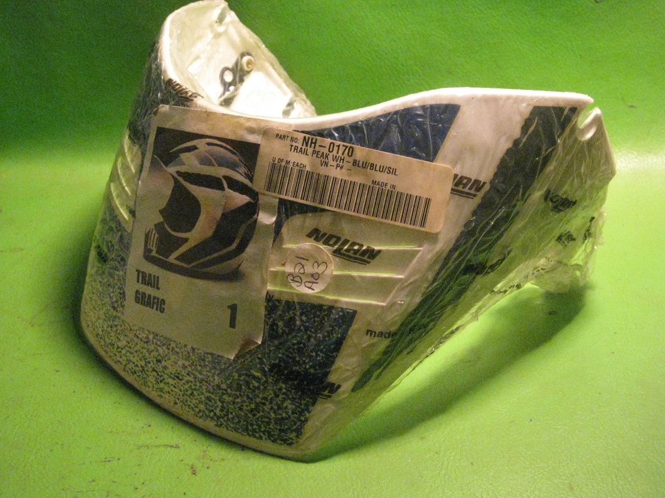 CASCO NOLAN TRAIL PICO/VISERA BLANCO/AZUL/PLATEADO OEM # NH-0170 Foto 1 de 1