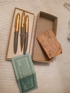 Vintage Harris Pen Pencil Set 1955 3 Pc Set - Picture 1 of 9