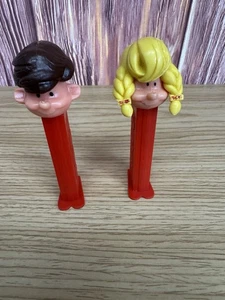Distributeur Pez Pals Pez vintage garçon et fille ~ Slovénie - Photo 1/7