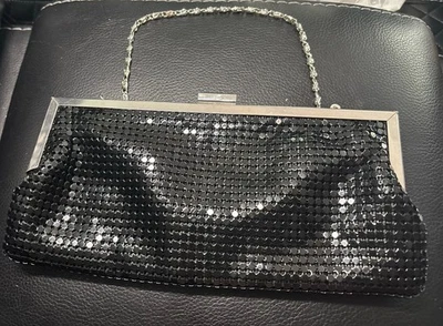 Style & Company Evening Sequin Bling Clutch Chain Bag, Black/Silver Foto 1 de 4