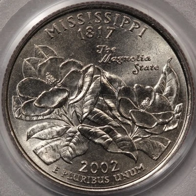 2002-D Mississippi State Quarter PCGS MS-67 - Old Series Holder! - Image 1 of 3