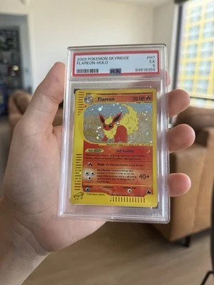 2003 Pokemon Skyridge Flareon Holo H7/H32 PSA 5 - Image 1 of 2