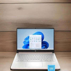 HP 14" Laptop Intel Processor N150 4GB Memory 128GB UFS Pale Rose Gold NEW - Picture 1 of 24