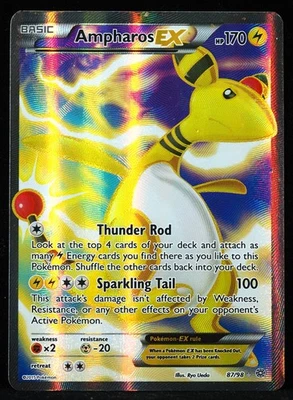 Cartão Pokemon Ampharos EX #87 MP Damage - Imagem 1 de 3