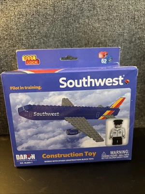 Avión Daron Southwest 62 Piezas Juguete de Construcción Bloques a Presión No. BL888-1 Foto 1 de 4
