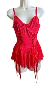 Intimate Relax Loungewear Medium Sleepwear Pajamas Red Women Clothing - Picture 1 of 9