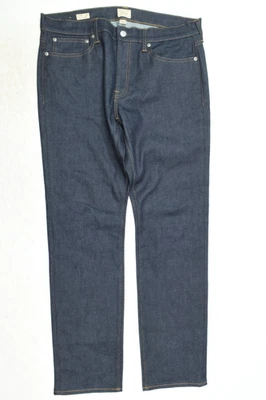 Pantalones de mezclilla japoneses J.Crew 484 para hombre 36x32 azul resina enjuague calce ajustado pierna cónica Foto 1 de 4