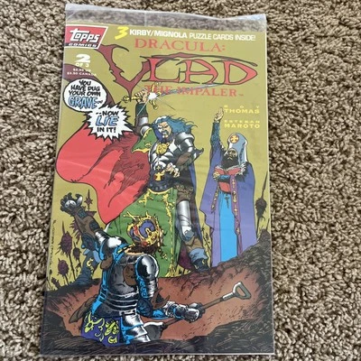Dracula: Vlad the Impaler #2 1993 Sealed With Tradeing Cards Topps Comic Book - Image 1 of 4