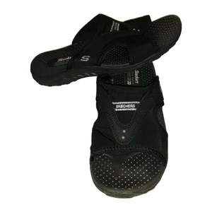 Skechers Outdoor Lifestyle Sandalen Damen Gr. 8 Schwarz Komfort Pantoletten Schuhe 47101 - Bild 1 von 11
