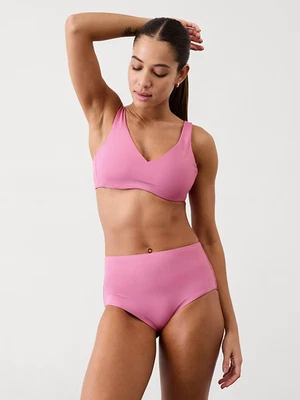Athleta High Waist Full Swim Bottoms XSMALL Peonies Pink #424409  NEW - Image 1 of 2