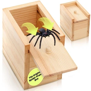 Die Original Spinnenstreichkiste - Lustige Holzkiste Spielzeug Spinnenstreich, urkomisch A... - Bild 1 von 7