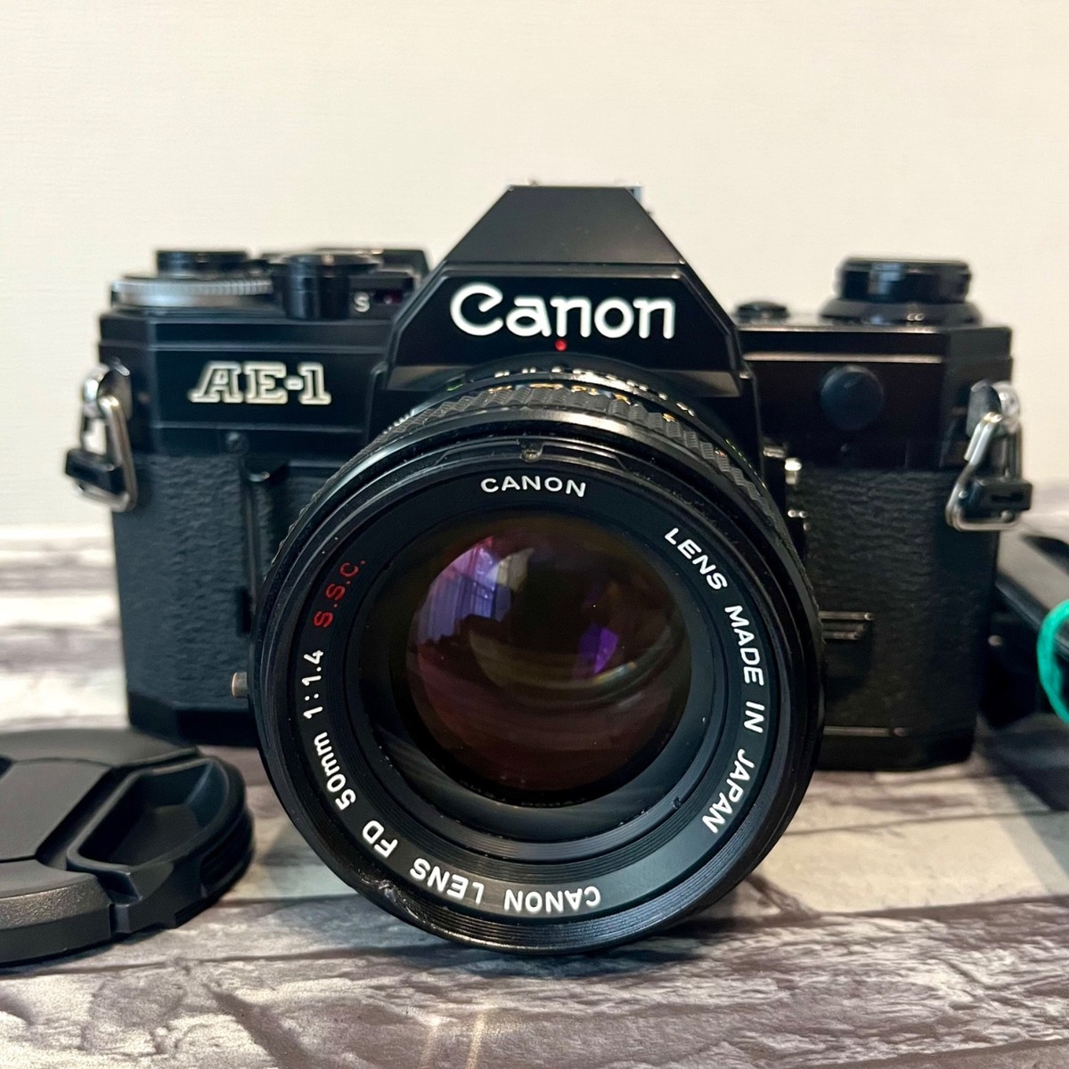 【完動品】Canon AE-1 + FD 50mm F1.4 S.S.C. Canon FD 50mm F1.4 S.S.C. 高コントラストで発色良好なオールド